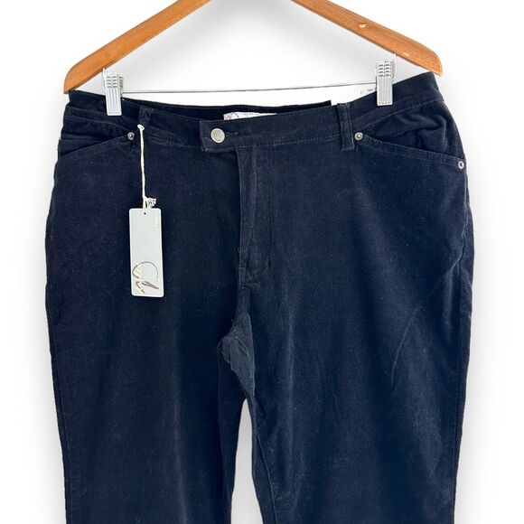 Y2K Vtg Corduroy Pants Stretch Western Rear Flap Pocket Button Tyte Sz 14 New - Picture 5 of 14